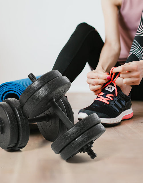 Load image into Gallery viewer, Soozier 42LB Pair Dumbbells Set Training Biceps Exercise Fitness Free