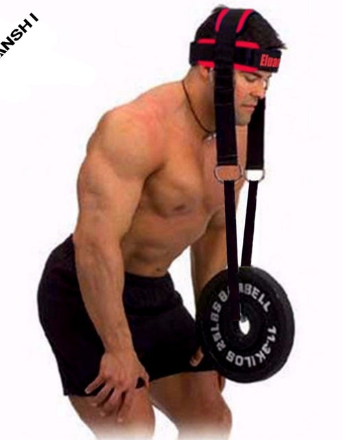 Load image into Gallery viewer, Neck Weight Lifting Straps Head Wrist Exercise Fitness Body Crossfit