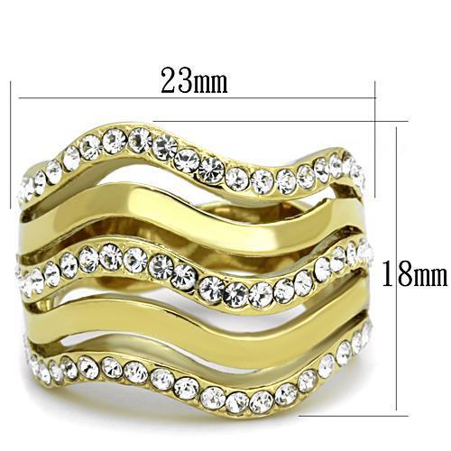 Load image into Gallery viewer, Women Stainless Steel Synthetic Crystal Rings