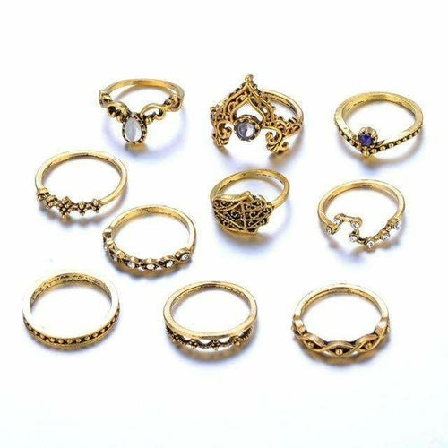 Load image into Gallery viewer, Vintage Stackable Ring Set